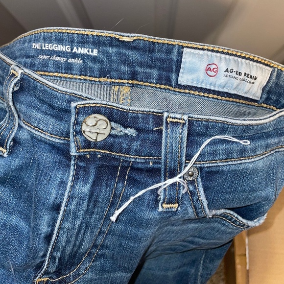 Ag Adriano Goldschmied Jeans Super Skinny Ankle Women’s Size 25R - Picture 2 of 8